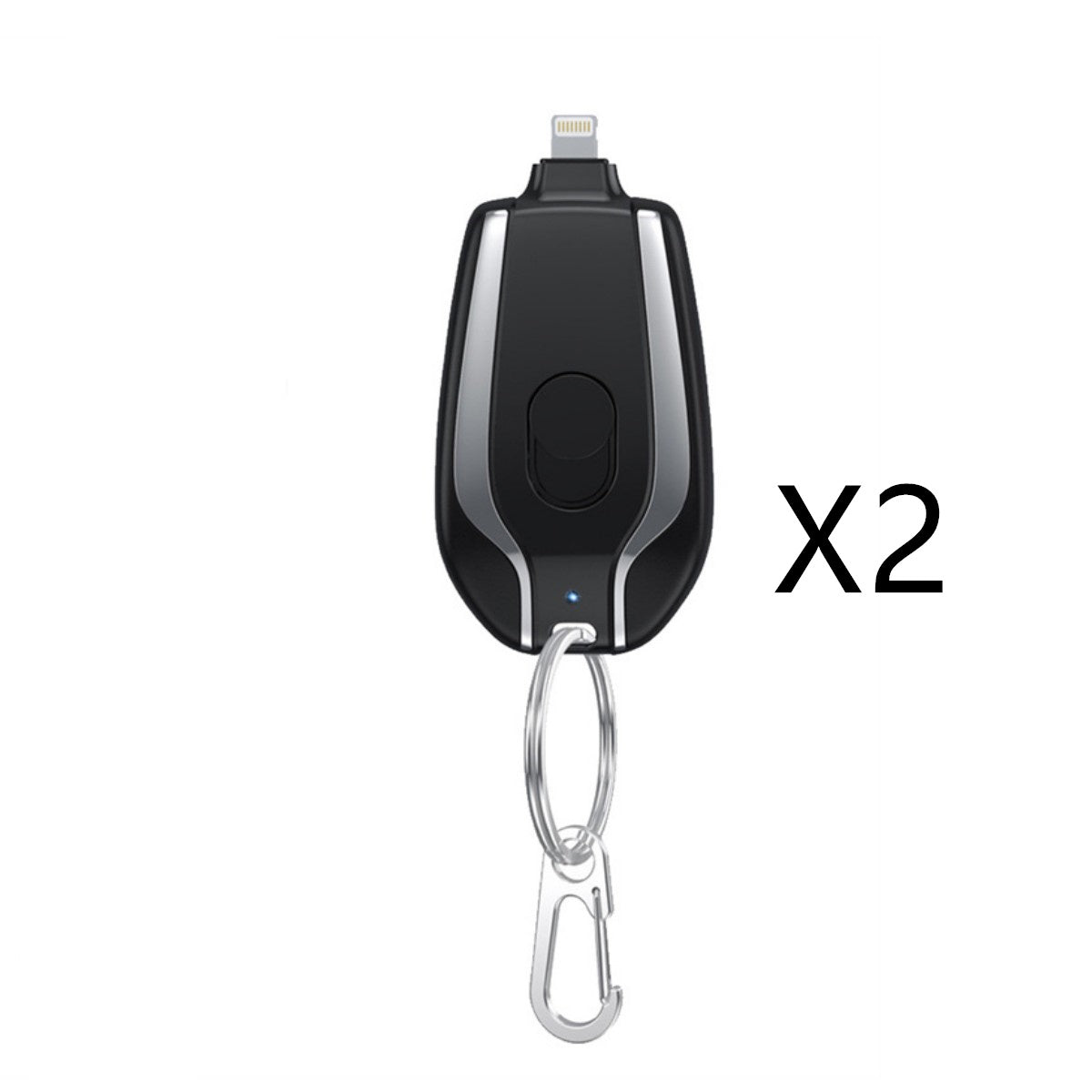 1500mAh Mini Power Emergency Pod Keychain Charger With Type-C