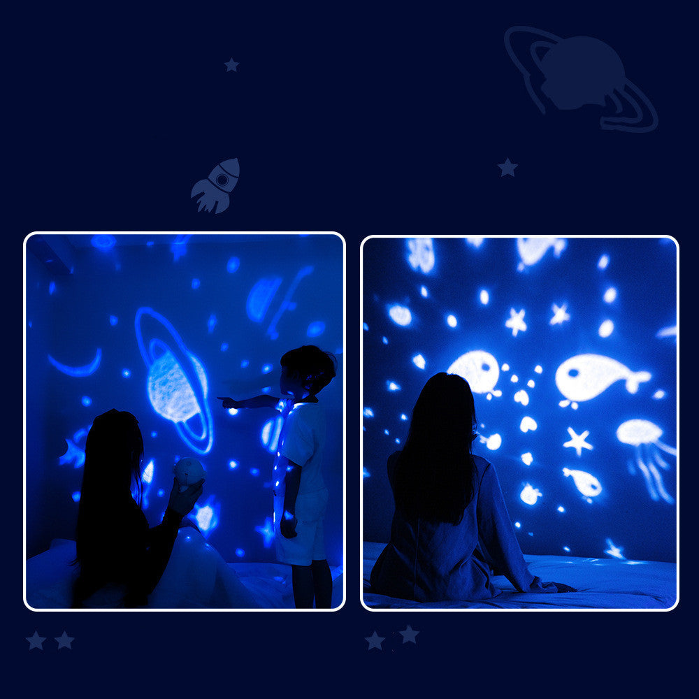 Galaxy Star Projector Starry Sky Night Light Astronaut Lamp Room