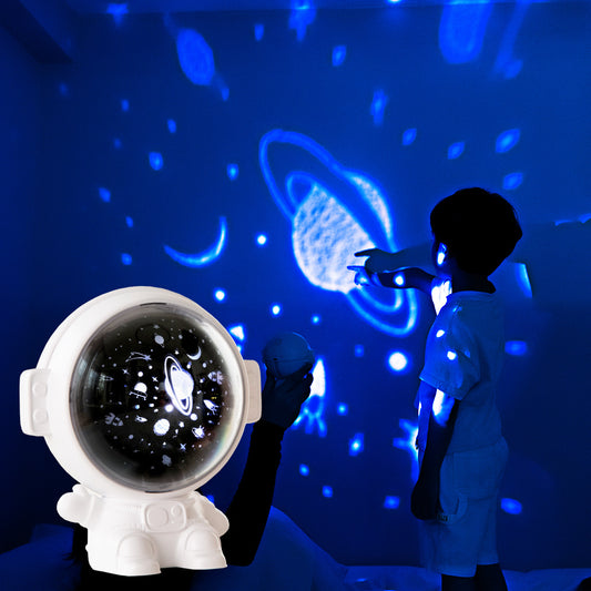 Galaxy Star Projector Starry Sky Night Light Astronaut Lamp Room